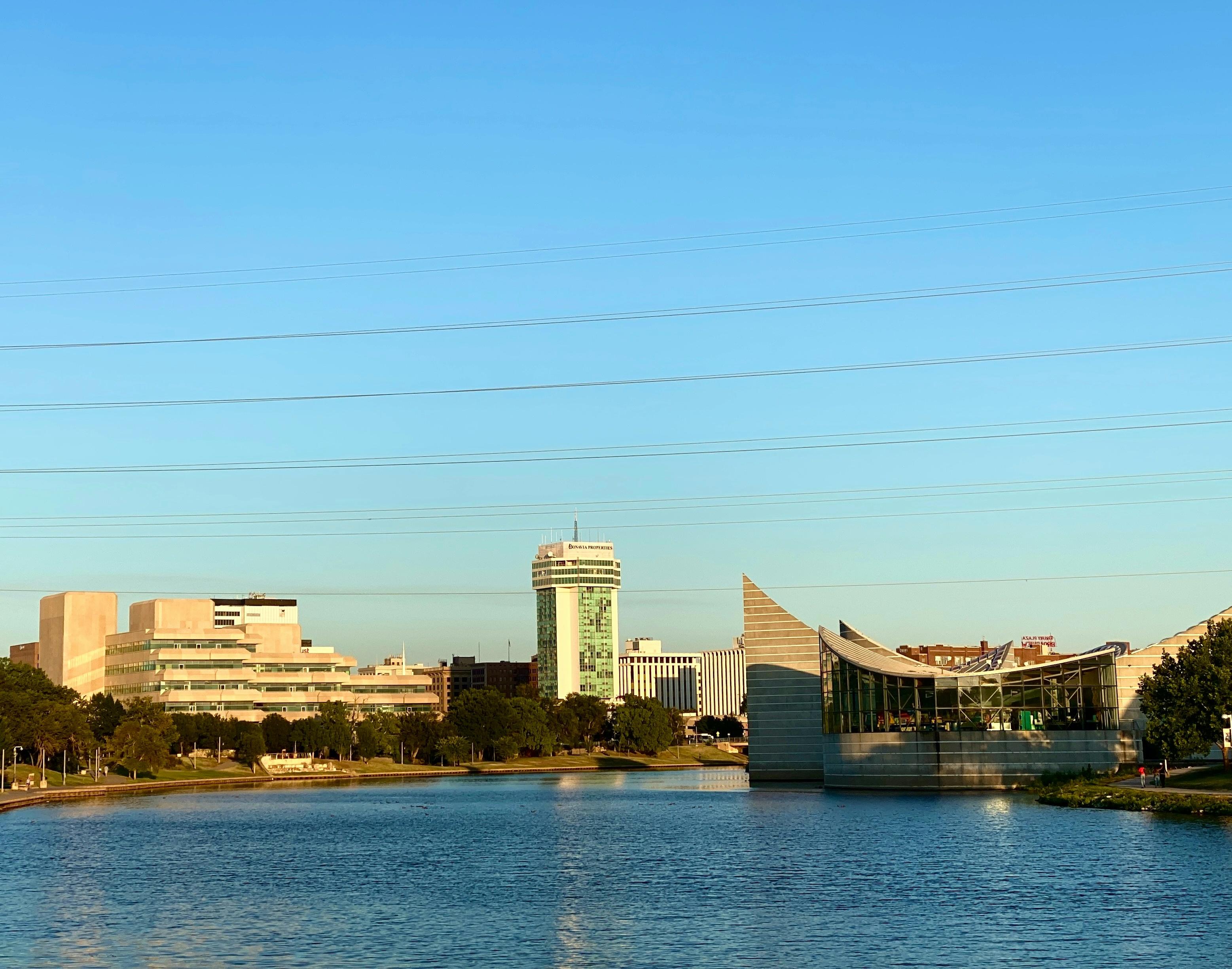 downtown wichita view from river